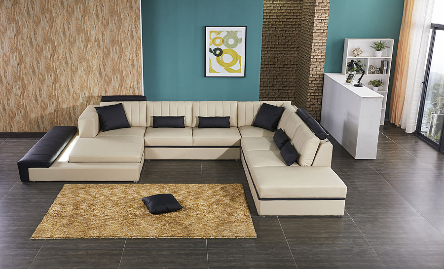 Loraine Leather Sofa Lounge Set